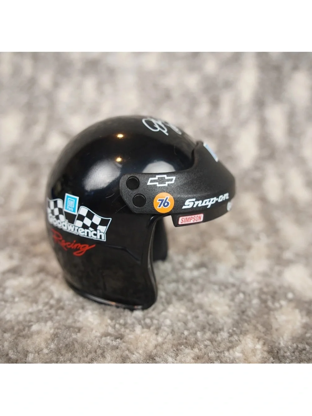 Dale Earnhardt Sr #3 GM Goodwrench Replica Mini Helmet Black Snap-on Simpson - Picture 3 of 9